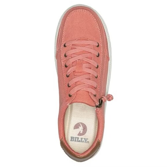 NEW Billy Footwear Women Sneaker Low Top Zip Up Coral Adaptive Size 6.5 M KF75 - Picture 5 of 6